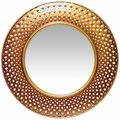 Infinity Instruments Bolly - 15.75" Round, Gold/Copper Decorative Frame 15367GD